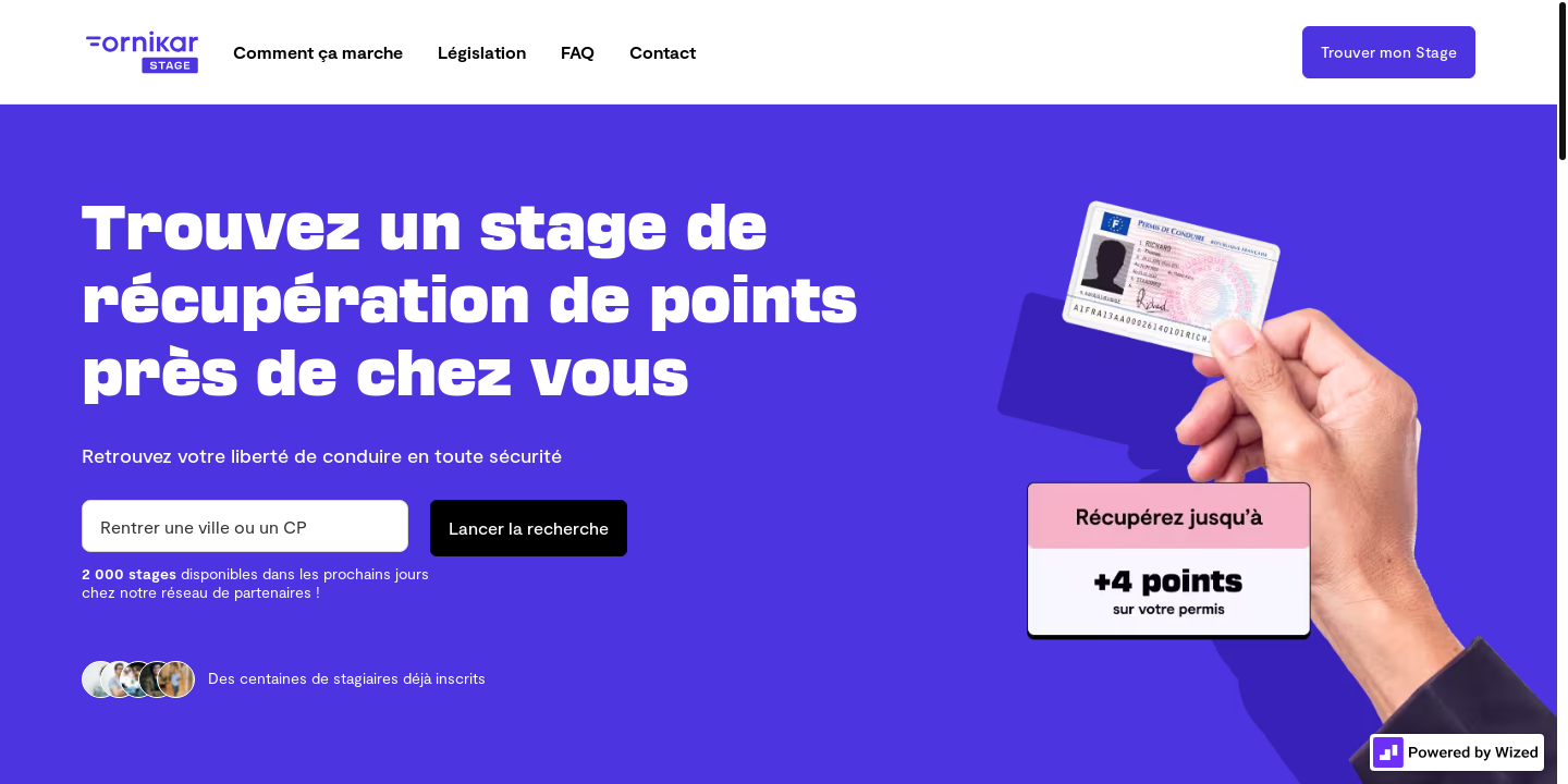 Website Screenshot Ornikar